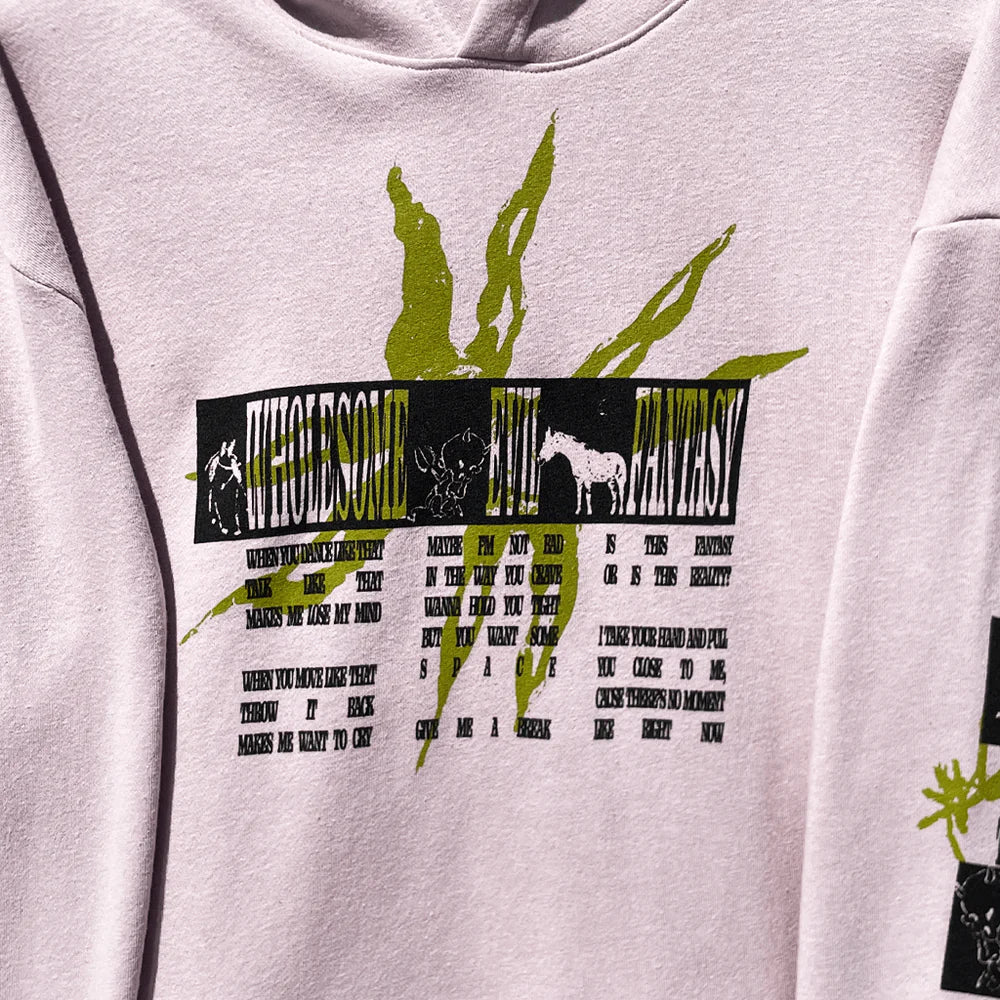 "Wholesome Evil Fantasy" Blush Hoodie