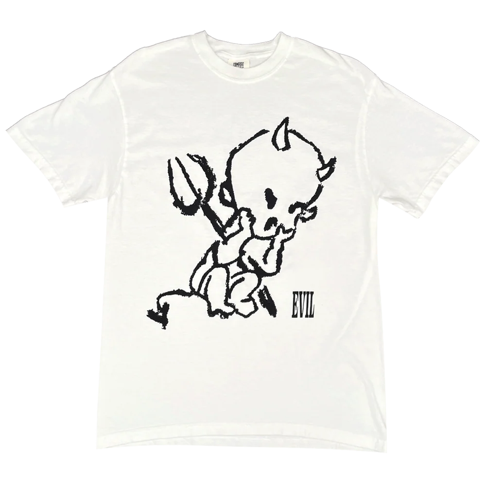 "Evil" White T-Shirt