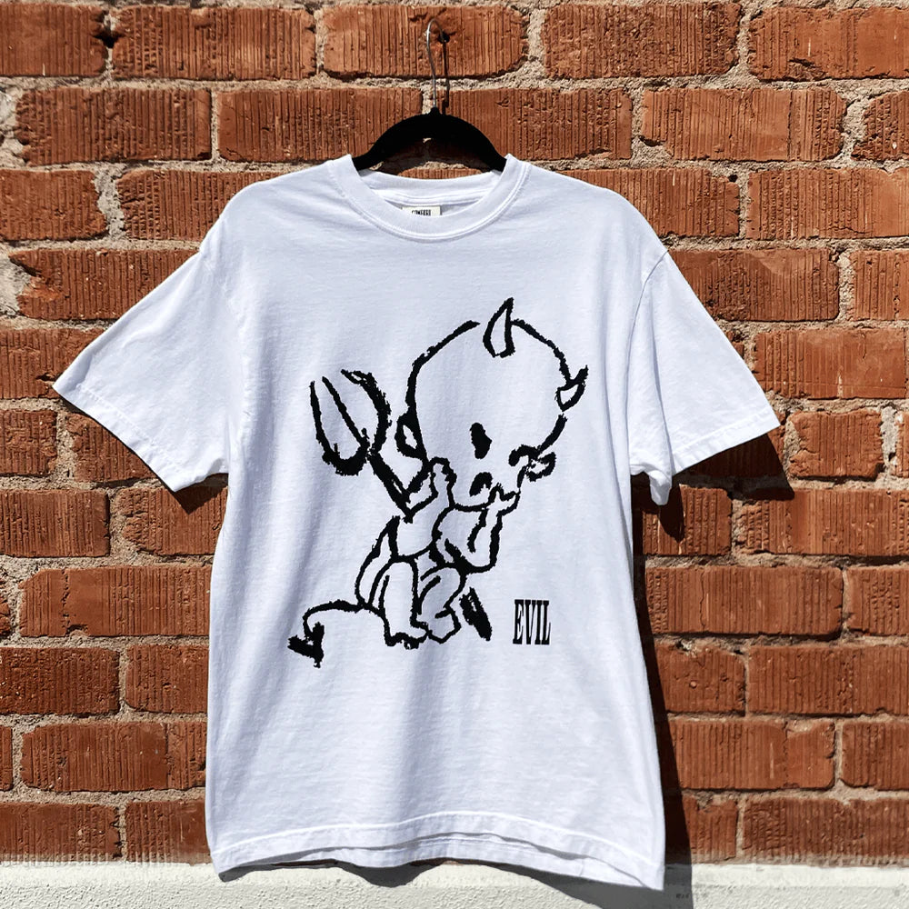 "Evil" White T-Shirt