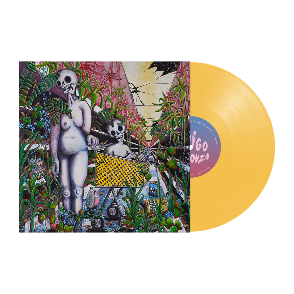 Any Shape You Take Shopping Cart Yellow Vinyl